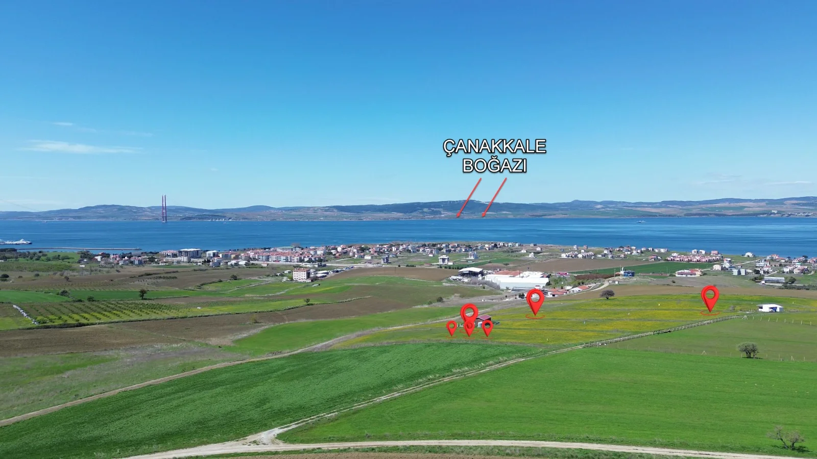 Çanakkale Lapseki Çardak’ta Panoramik Boğaz Manzaralı Satılık Arsa – Vade Seçenekli Yatırım Fırsatı