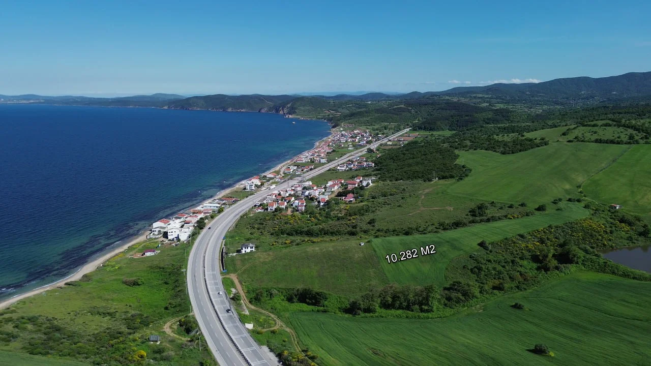 Çanakkale Lapseki Güreci’de Satılık Boğaz Manzaralı Arazi – 10.284,52 m²