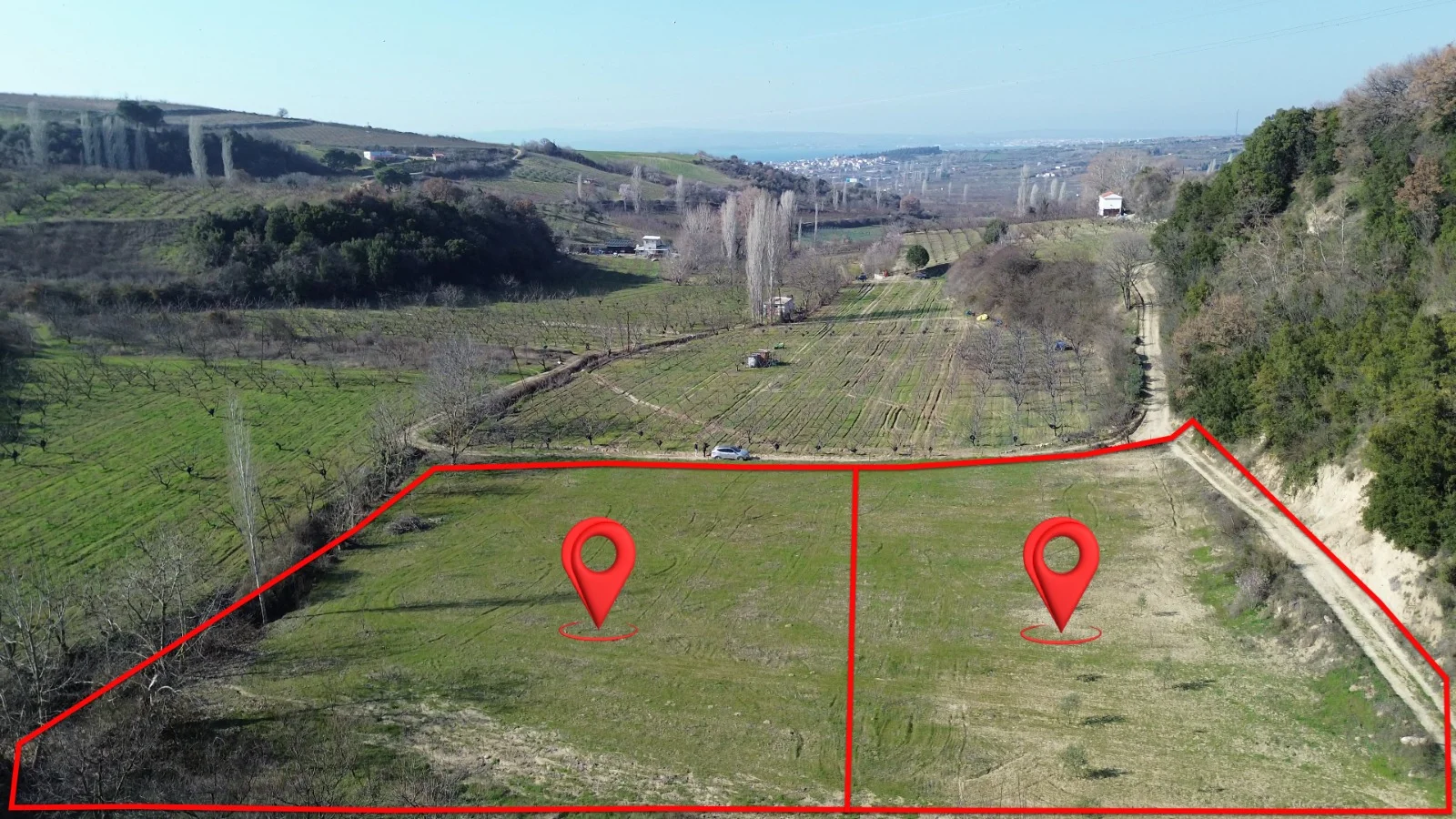  ÇANAKKALE LAPSEKİ GAZİ SÜLEYMAN PAŞA MAHALLESİNDE SATILIK TARLA
