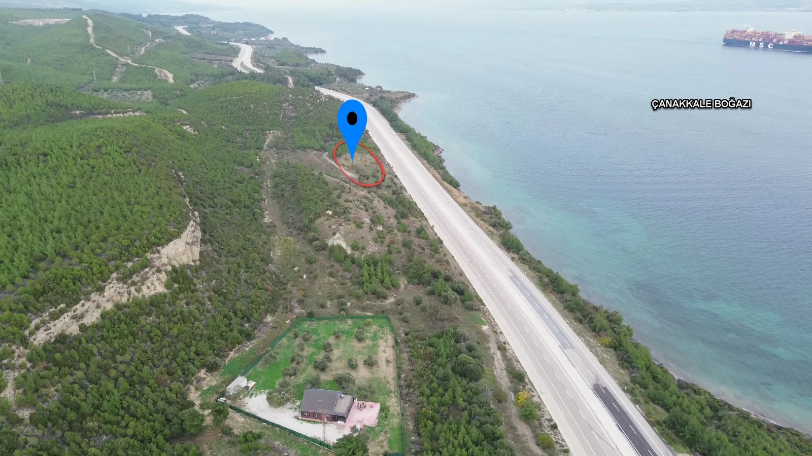 ANA YOL A CEPHE BOGAZ MANZARALI YATIRIMLIK ARAZİ