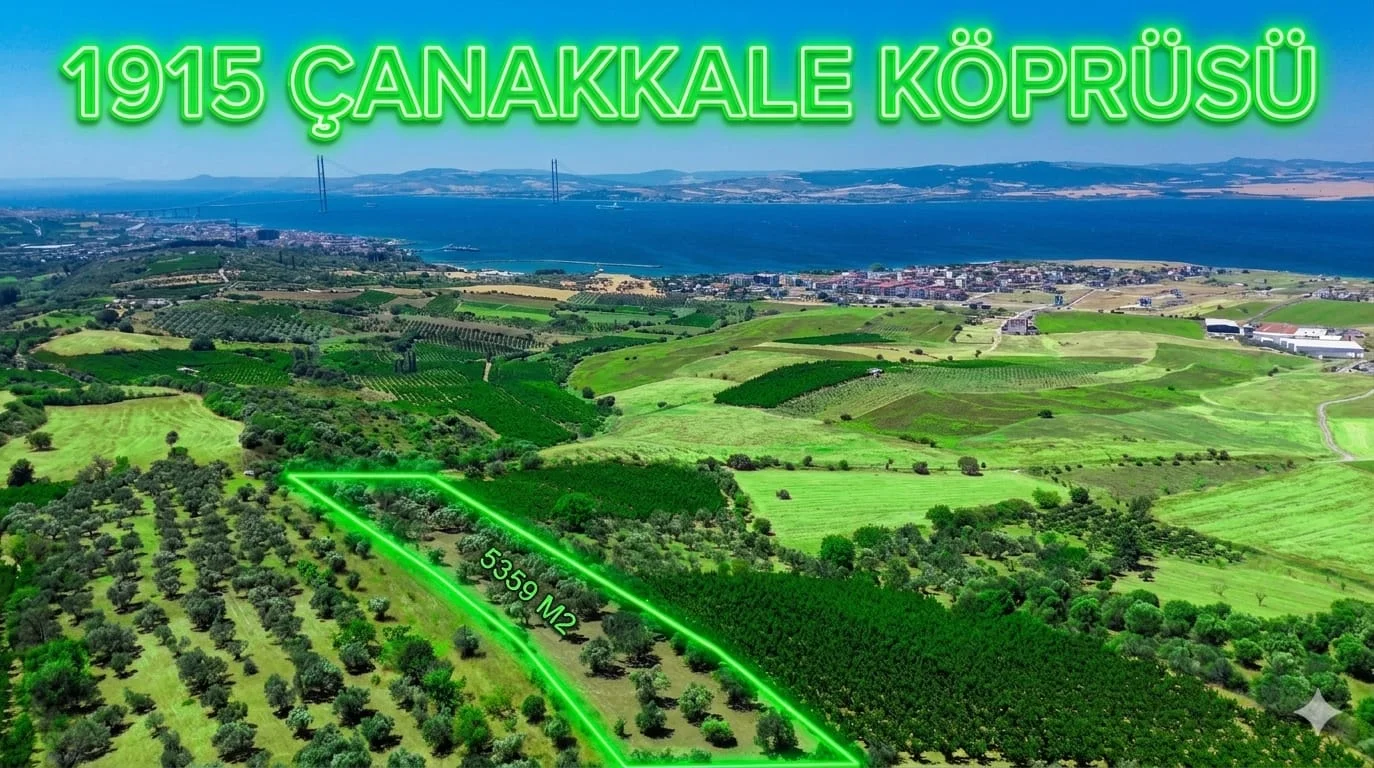 Çanakkale Lapseki Çardak’ta Yatırım Fırsatı: Boğaz Manzaralı Satılık Tarla