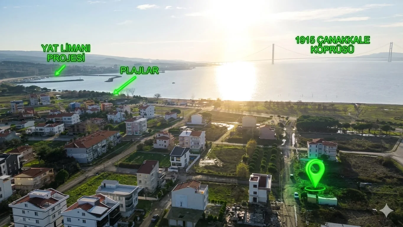 Çanakkale Lapseki Cumhuriyet Mahallesi’nde Satılık İmarlı Arsa