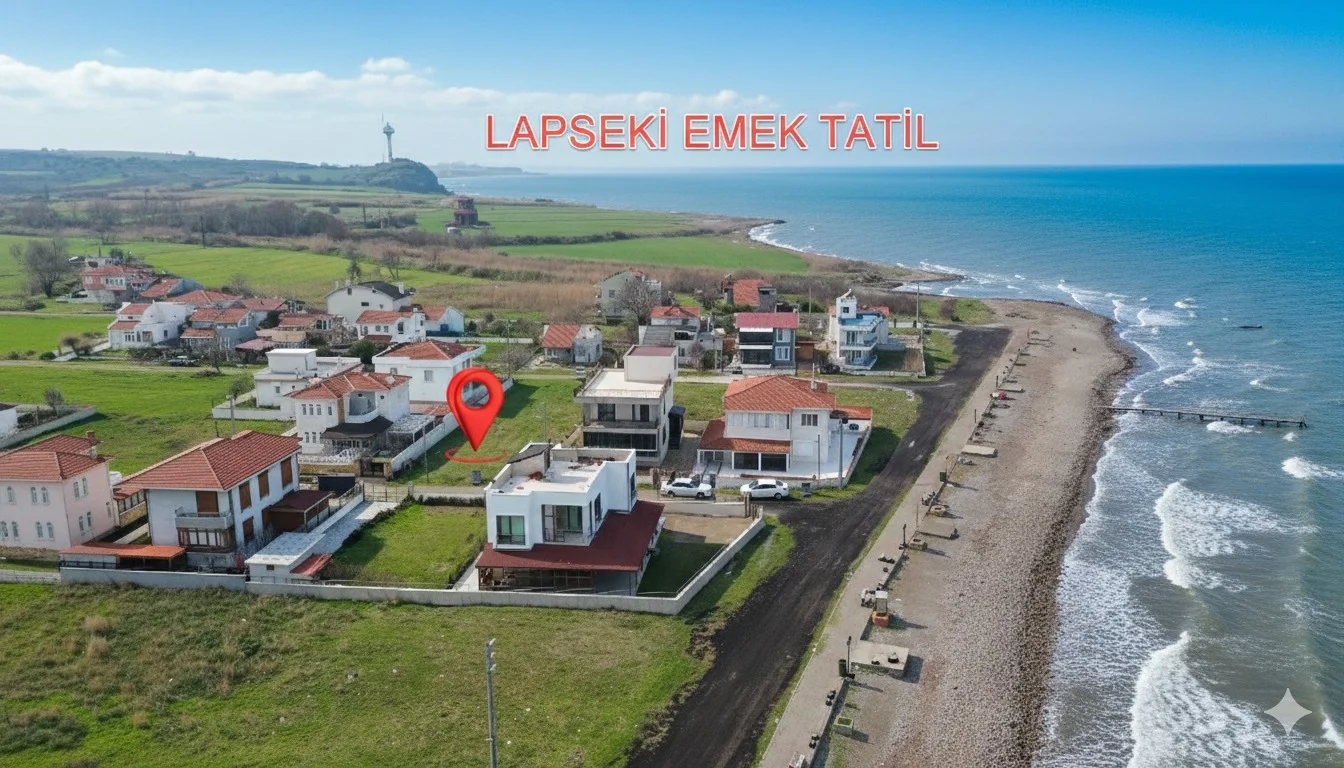 DENİZE SADECE 50 METRE MESAFEDE İMARLI ARSA 300 M2